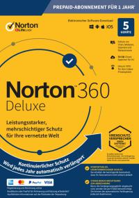 Norton 360 ABO (5 D - 1 Y) Deluxe inkl. 50GB ESD