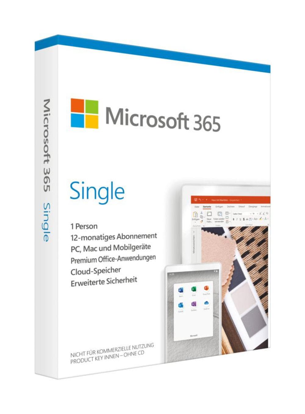 Microsoft 365 Single (1 User/Device - 1 Year) ESD